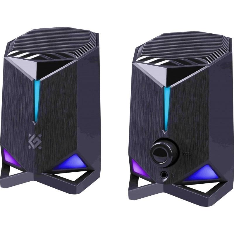 Defender Rocket PC-højttalere 2.0 - 6 W, LED, USB, sort billede