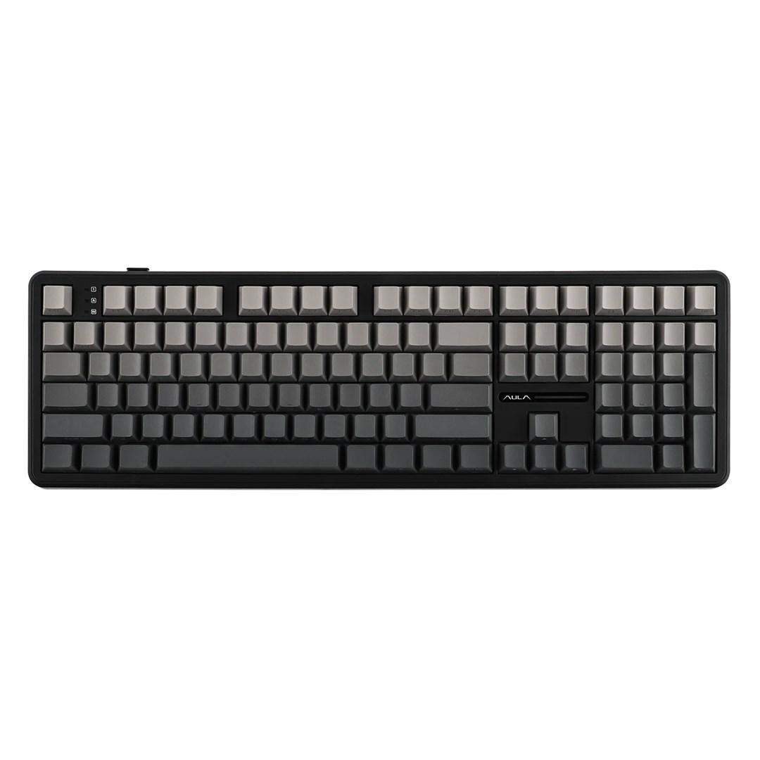AULA F108 Gradient Grey Nimbus V3 - mekanisk RGB tastatur (gasket, USBâC, trÃ¥dlÃ¸s/med kabel) billede