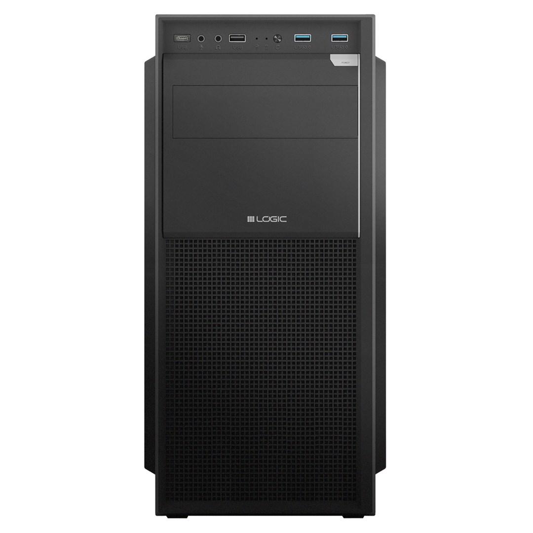 LOGIC Case J23 Pro USB-C - sort midi tower PC-kabinet billede