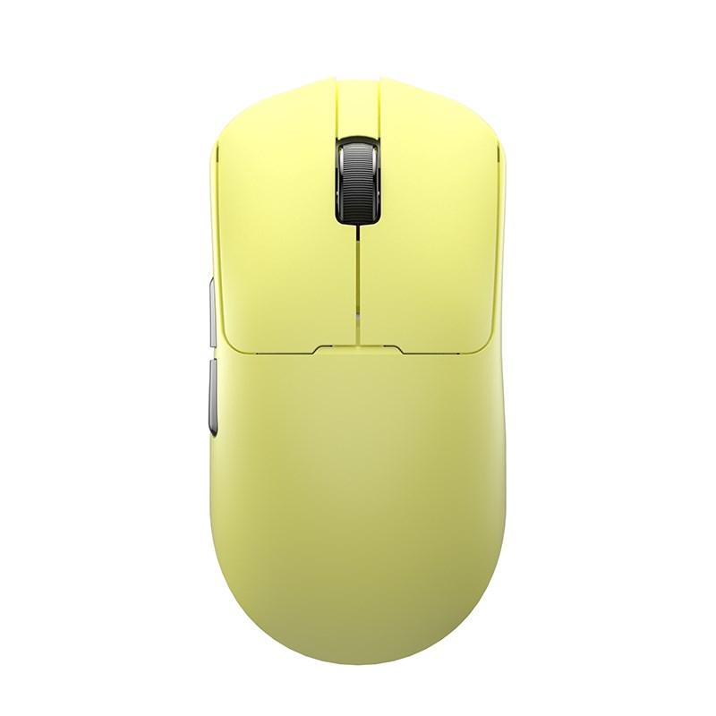 AULA LEOBOG GM3 trÃ¥dlÃ¸s/USB mus - gul, 12.000 DPI billede