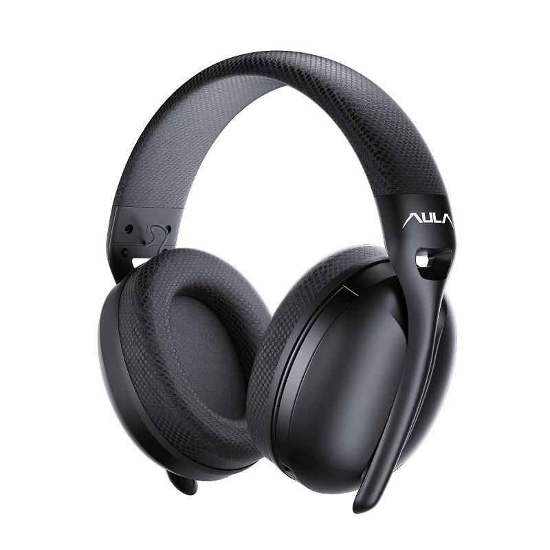 AULA S6 trådløse høretelefoner - sort, gaming-headset med mikrofon billede