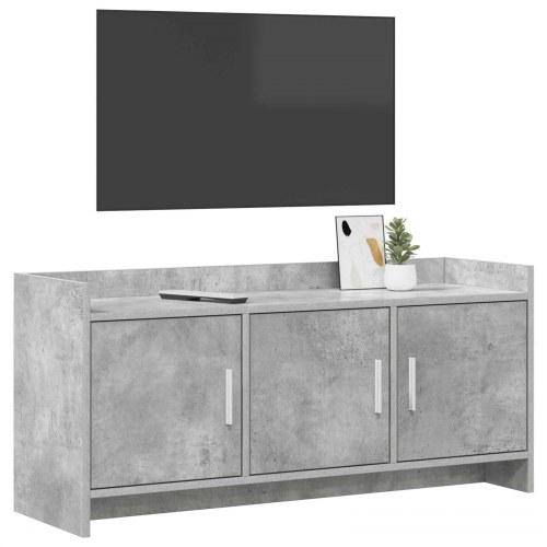 TV-skab 102 x 33 x 47 cm Betongrå Konstrueret træ