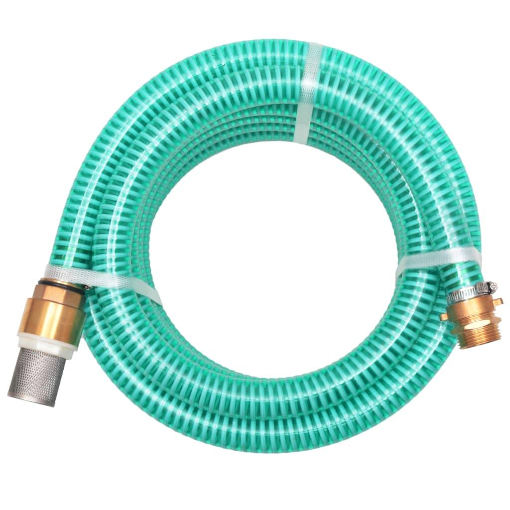 Sugeslange med messingstik 3 m 25 mm grøn