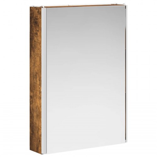 Badeværelsesskabsæt 5 stk Røget eg 43 x 11,5 x 60,5 cm
