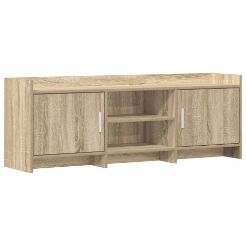 TV-skab 130 x 33 x 47 cm Sonoma-eg Konstrueret træ