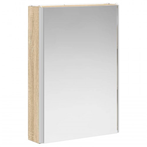 Badeværelsesskabsæt 5 stk Sonoma-eg 43 x 11,5 x 60,5 cm