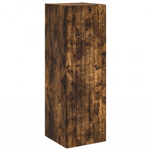 Badeværelsesskabsæt 5 stk Røget eg 43 x 16 x 62,5 cm