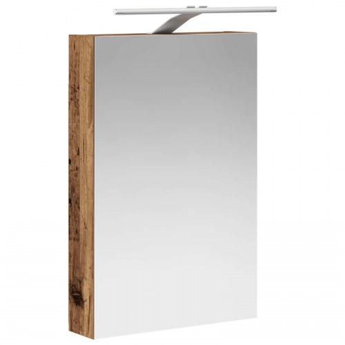 Badeværelsesskabsæt 5 stk Gammelt træ 40 x 10,5 x 60,5 cm