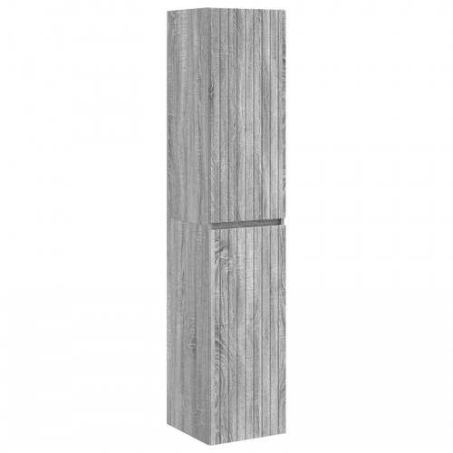 Badeværelsesskabsæt 5 stk Grå Sonoma 40 x 10,5 x 60,5 cm