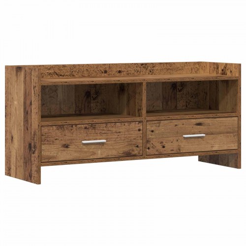 TV-skab 100 x 33 x 47 cm Gammelt træ Konstrueret træ