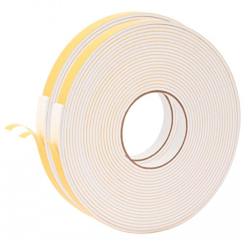 Selvklæbende skum tape 2 stk Hvid 10 mm x 10 m CR Skum