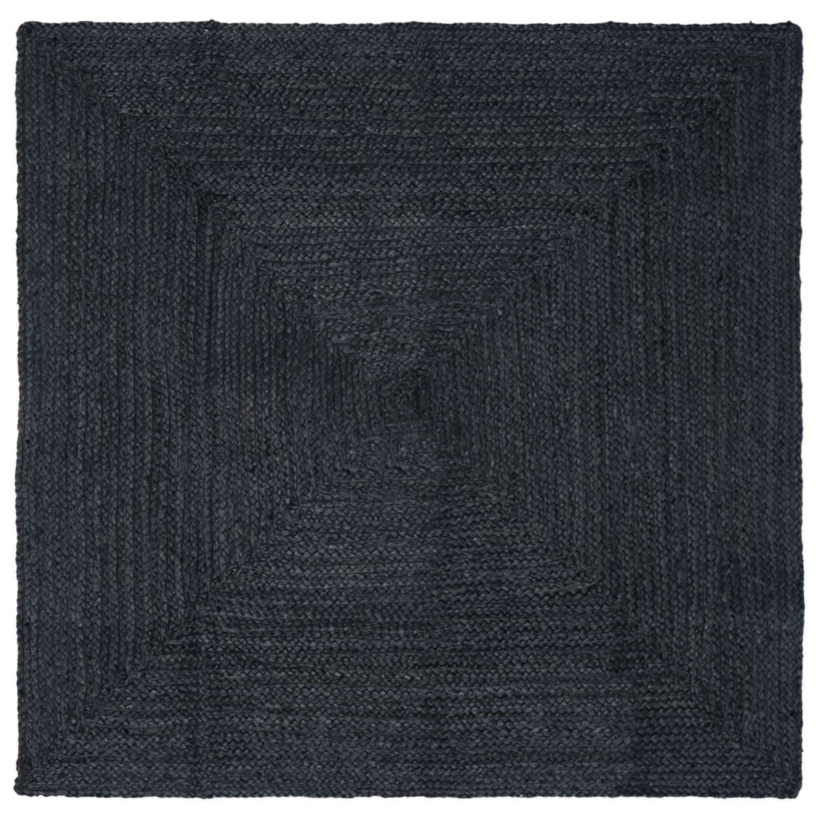 Områdetæpper Firkantet Mørkegrå 200 x 200 cm Jute