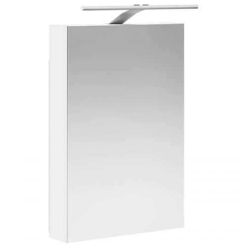 Badeværelsesskabsæt 5 stk Hvid 40 x 10,5 x 60,5 cm
