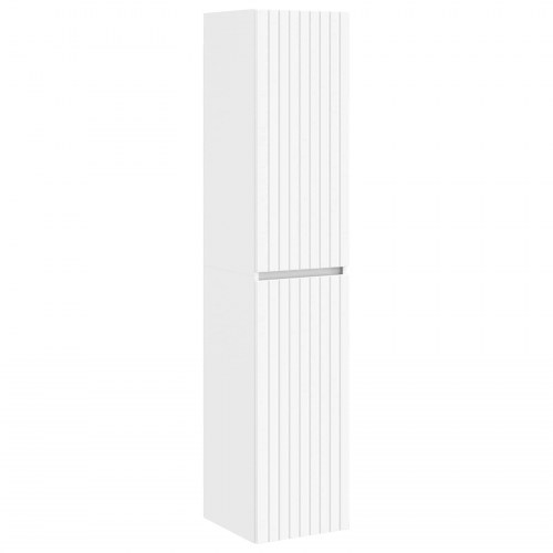 Badeværelsesskabsæt 5 stk Hvid 40 x 10,5 x 60,5 cm