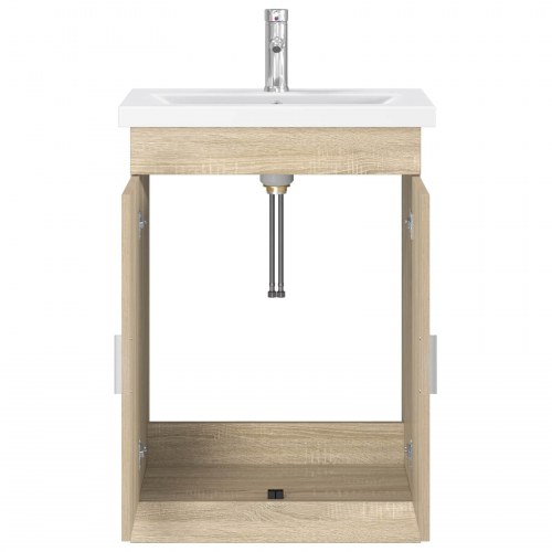 Badeværelsesmøbel sæt Sonoma-eg 61 x 40 x 84,5 cm