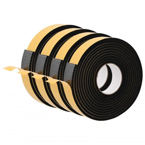 Selvklæbende skum tape 4 stk Sort 40mm x 5m CR Skum