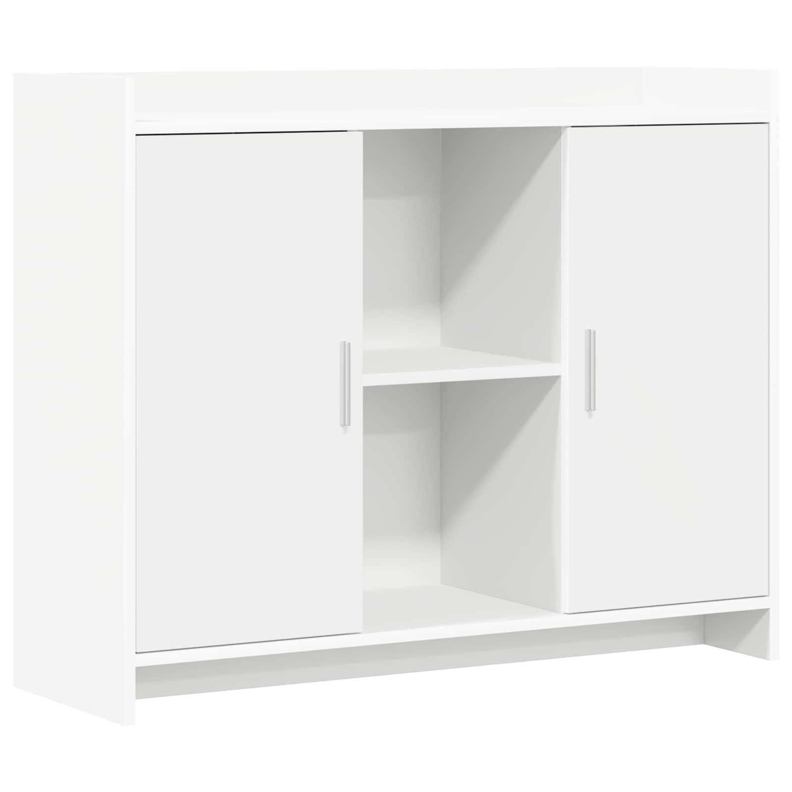 Sidebord Hvid 98,5 x 33 x 80 cm Konstrueret træ