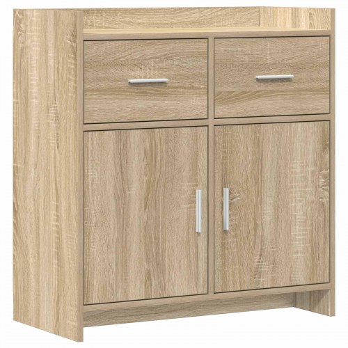 Sidebord Sonoma-eg 75 x 36 x 80 cm Konstrueret træ