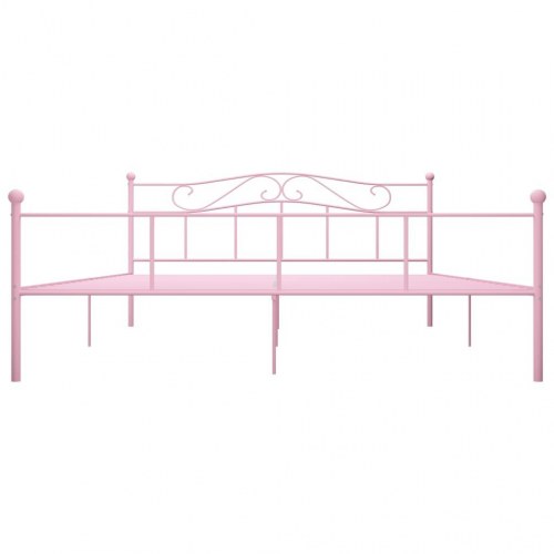 Sengestel 200x200 cm metal pink