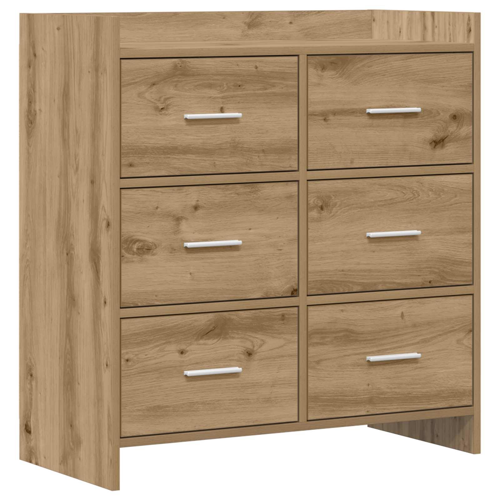 Sidebord Artisan-eg 75 x 33 x 80 cm Konstrueret træ