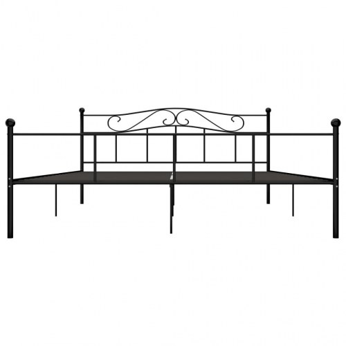 Sengestel 200x200 cm metal sort
