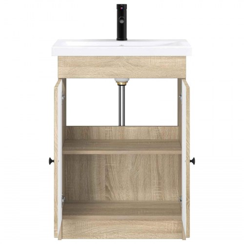 Badeværelsesmøbel sæt Sonoma-eg 78,5 x 37,5 x 81 cm