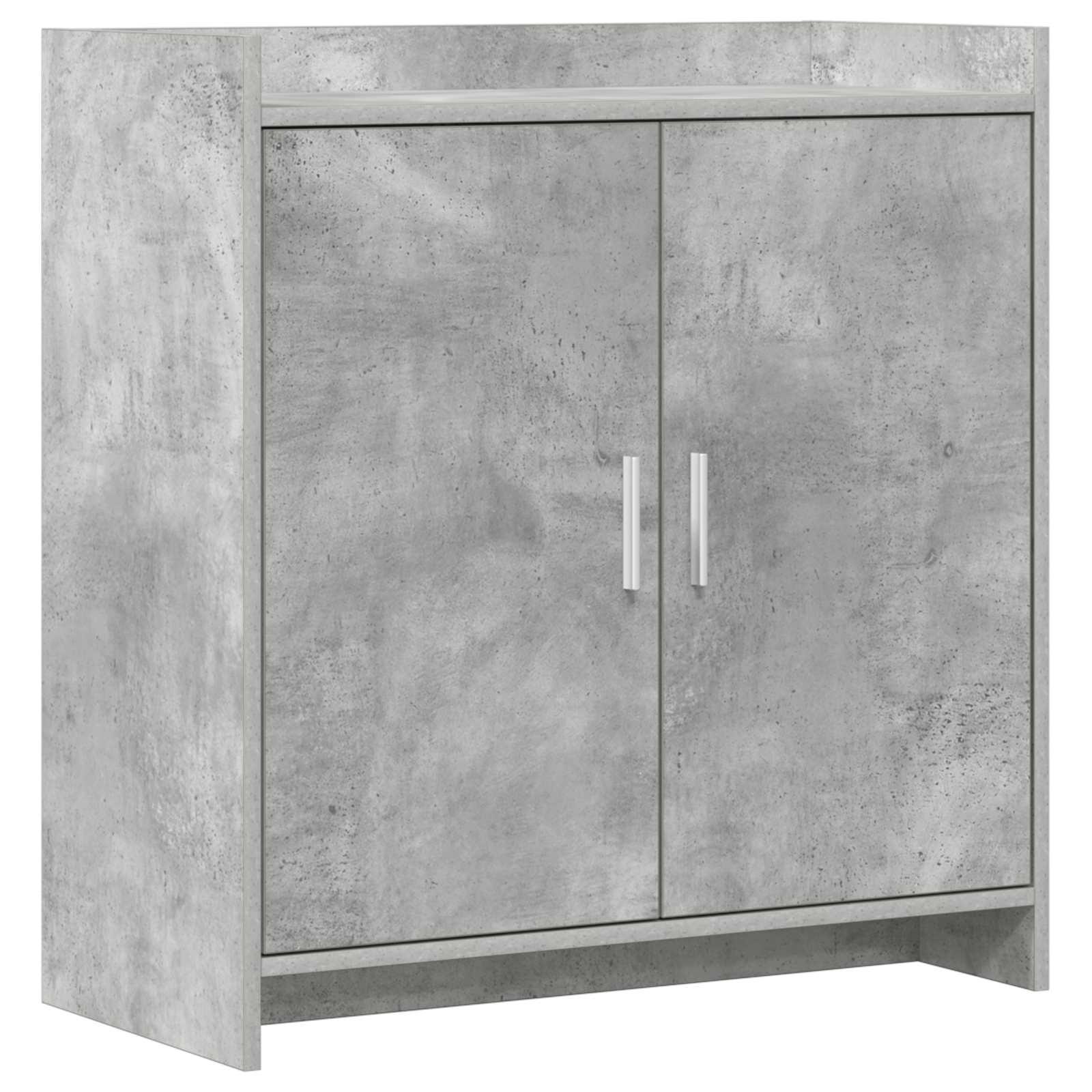 Sidebord Betongrå 72 x 36 x 80 cm Konstrueret træ
