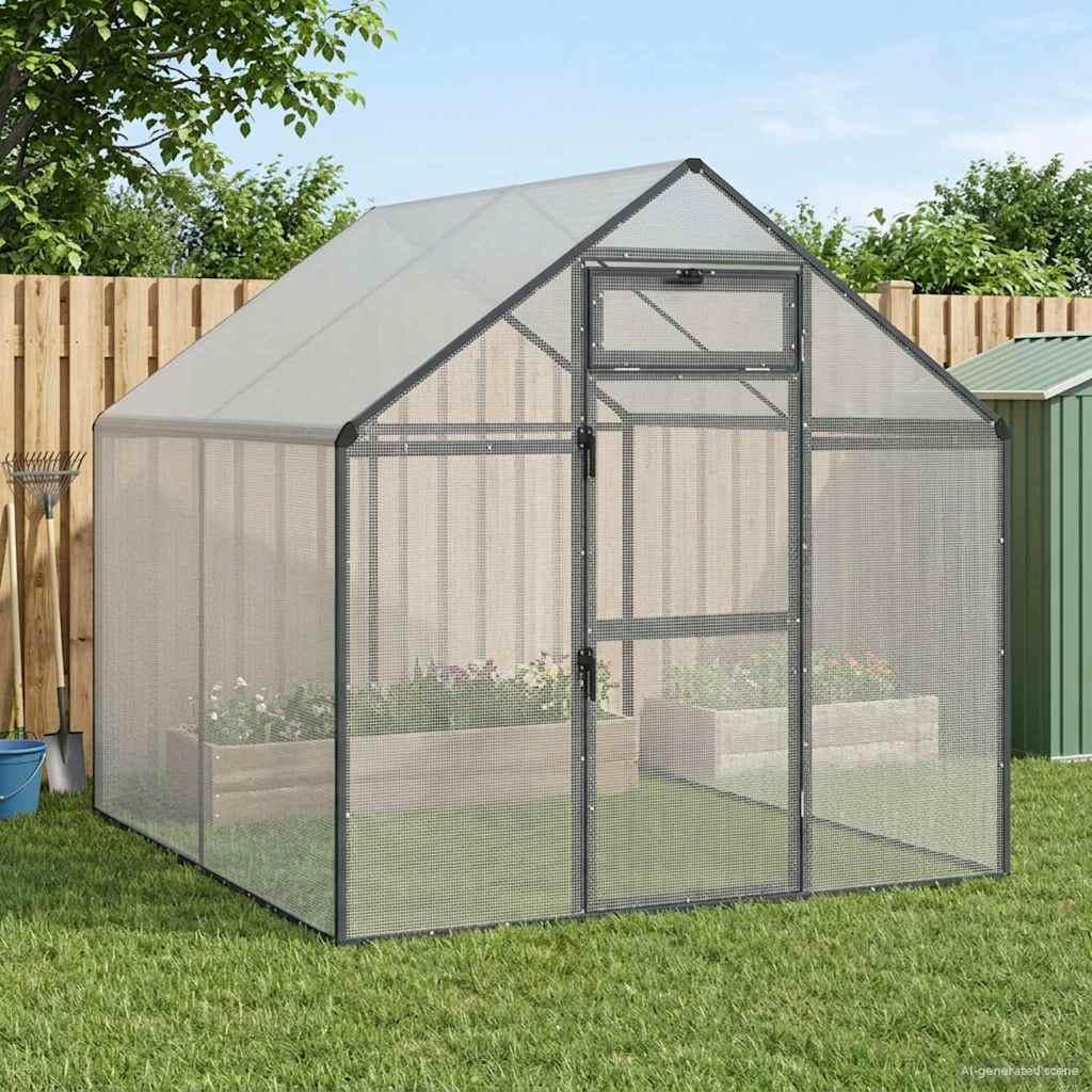 Fuglebur Antracit 181,5 x 221 x 173,5 cm Svejset Trådnet