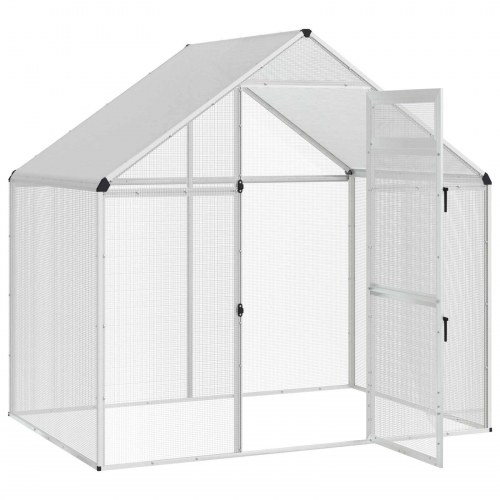 Fuglebur Sølv 181,5 x 110,5 x 173,5 cm Svejset Trådnet