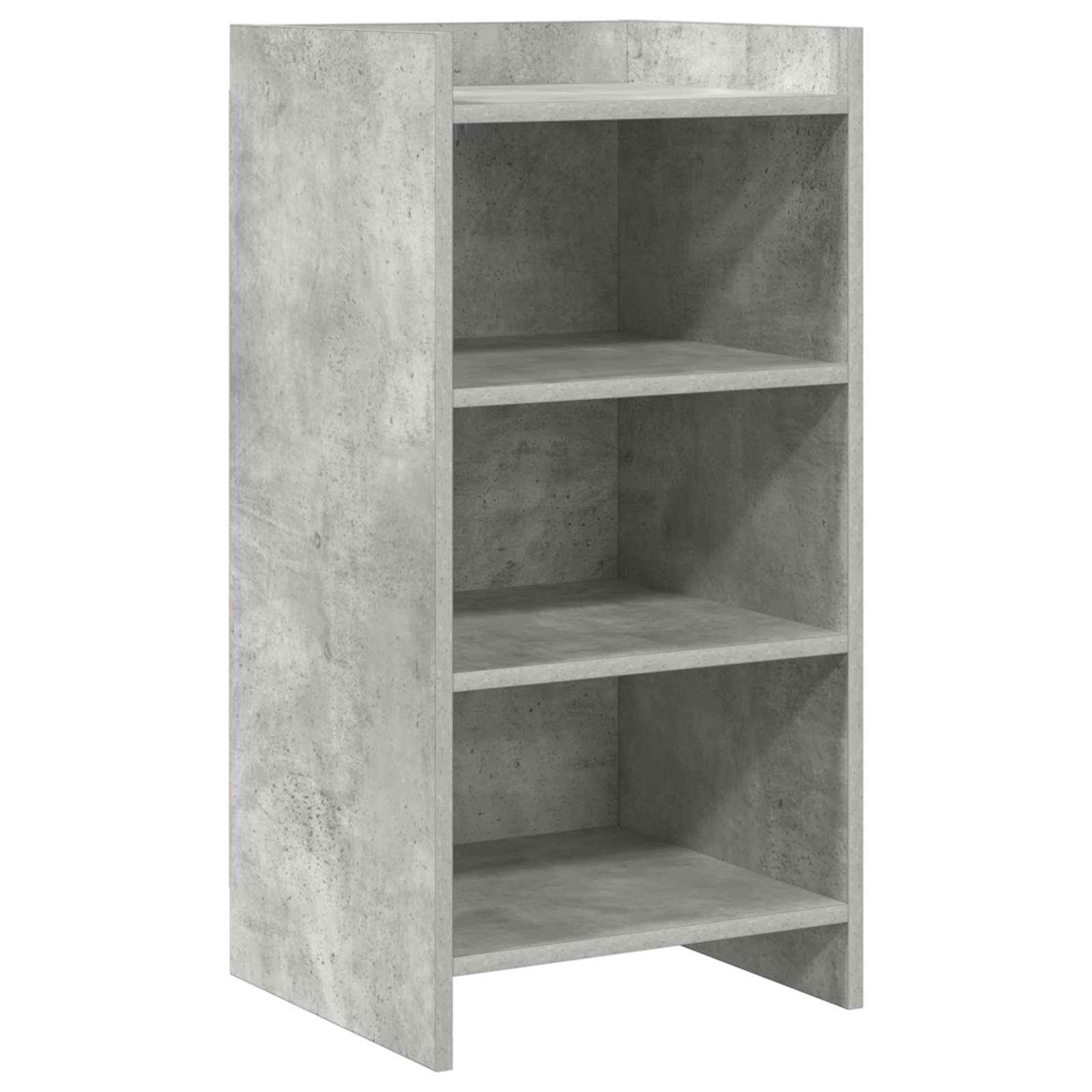 Sidebord Betongrå 40 x 36 x 80 cm Konstrueret træ billede