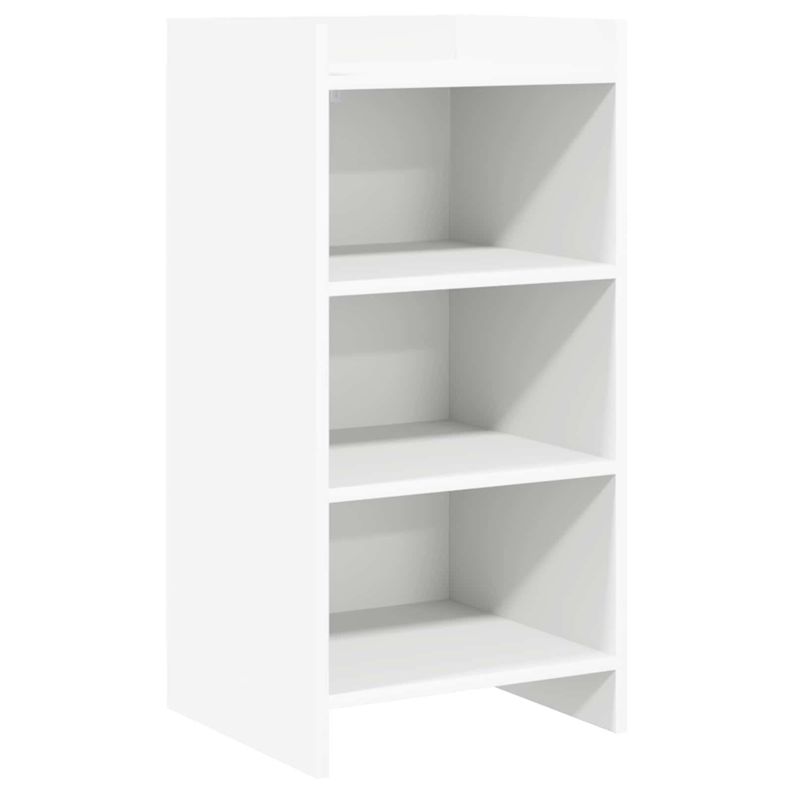 Sidebord Hvid 40 x 36 x 80 cm Konstrueret træ billede