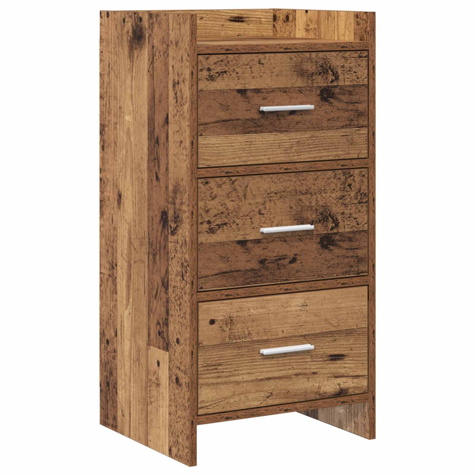 Sidebord Gammelt træ 40 x 36 x 80 cm Konstrueret træ billede