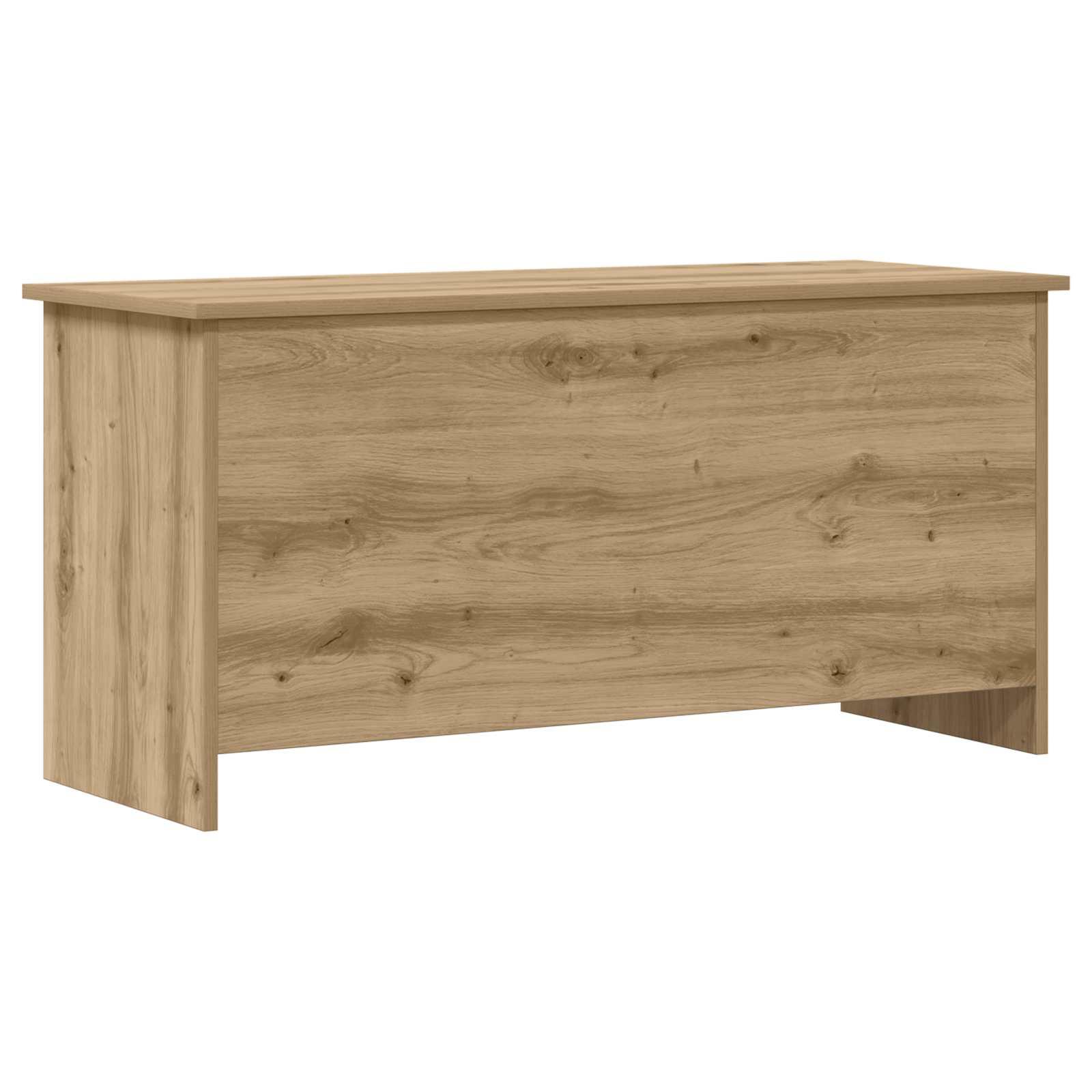 Opbevaringskiste Artisan-eg 100 x 40 x 50 cm Konstrueret træ billede