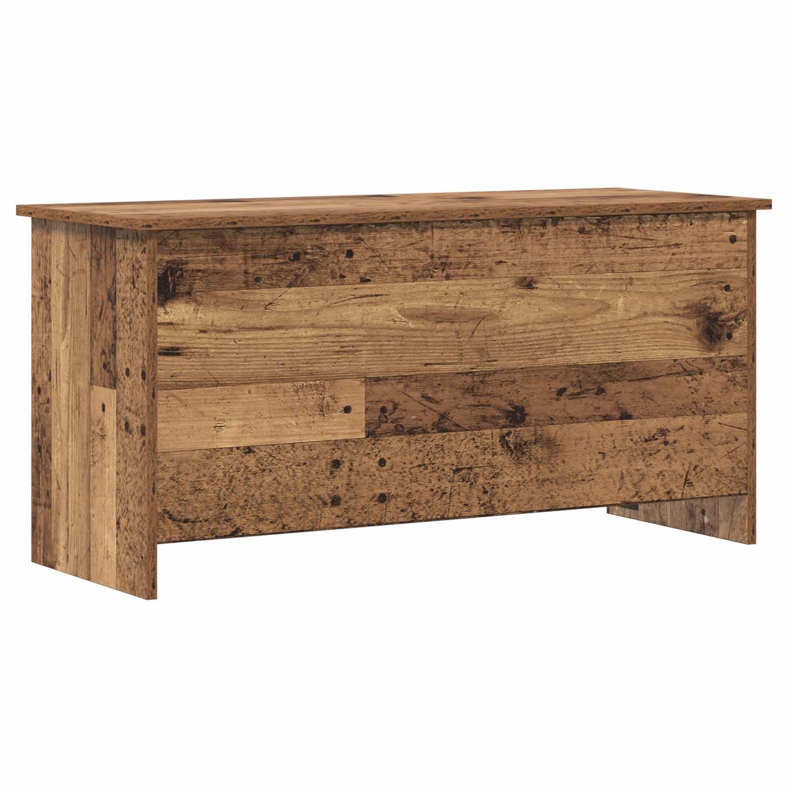 Opbevaringskiste Gammelt træ 100 x 40 x 50 cm Konstrueret træ billede
