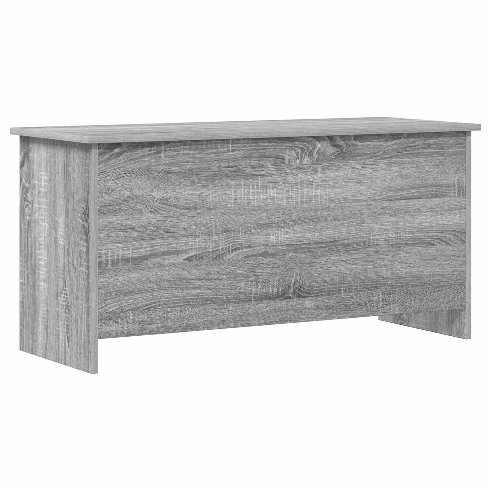 Opbevaringskiste Grå Sonoma 100 x 40 x 50 cm Konstrueret træ billede