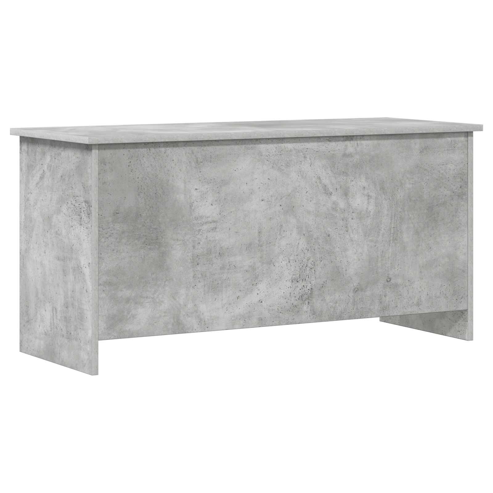 Opbevaringskiste Betongrå 100 x 40 x 50 cm Konstrueret træ billede