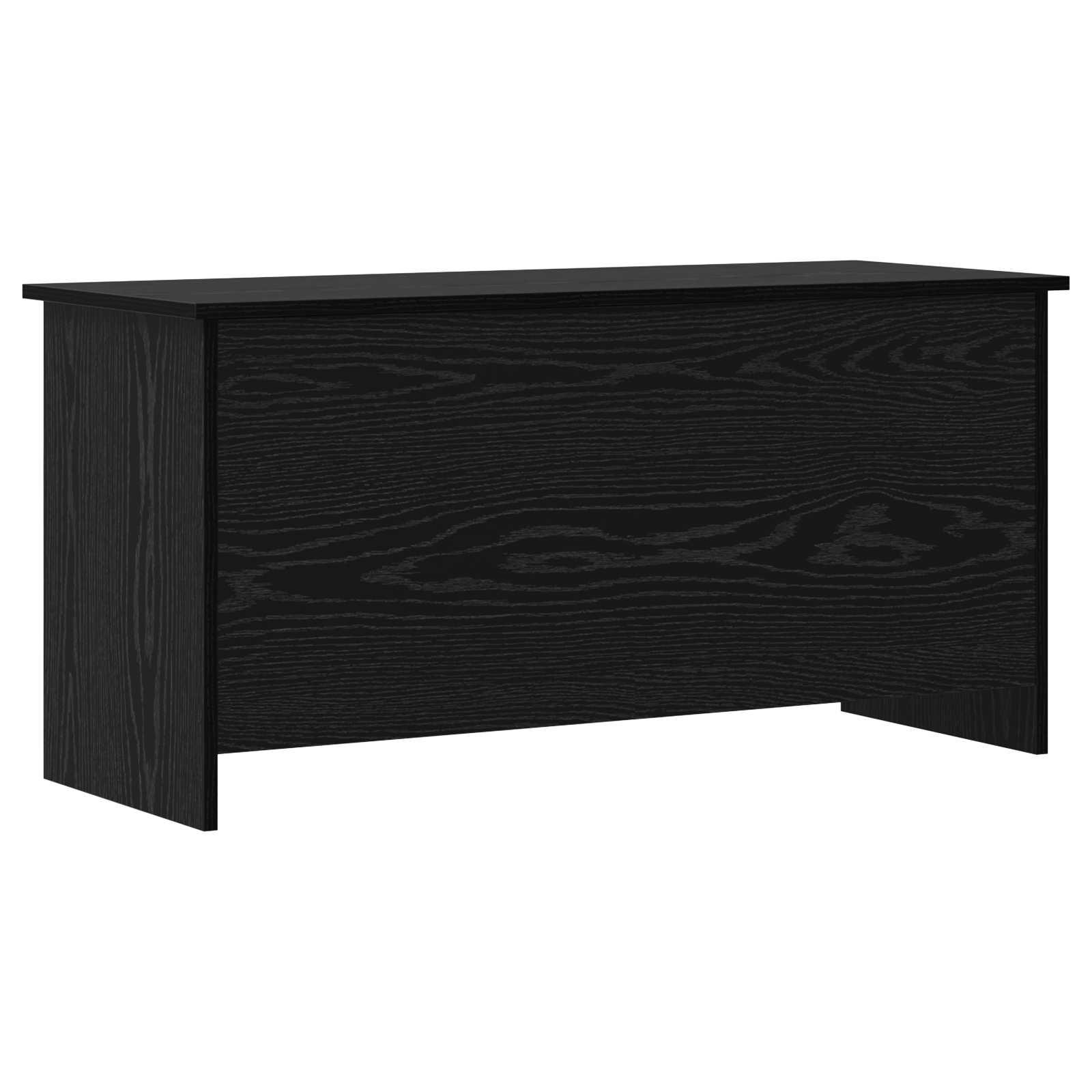 Opbevaringskiste Sort eg 100 x 40 x 50 cm Konstrueret træ billede