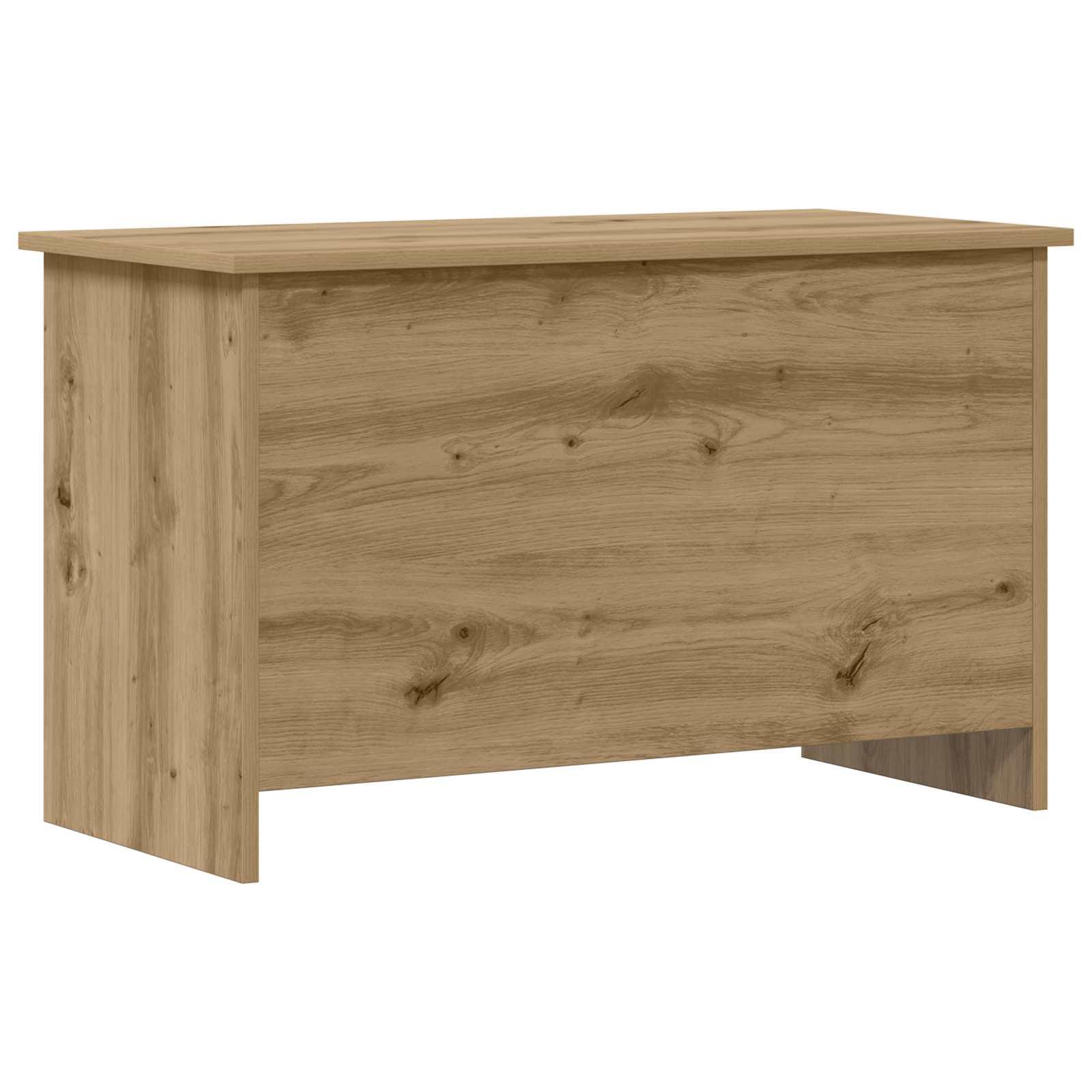 Opbevaringskiste Artisan-eg 80 x 40 x 50 cm Konstrueret træ billede