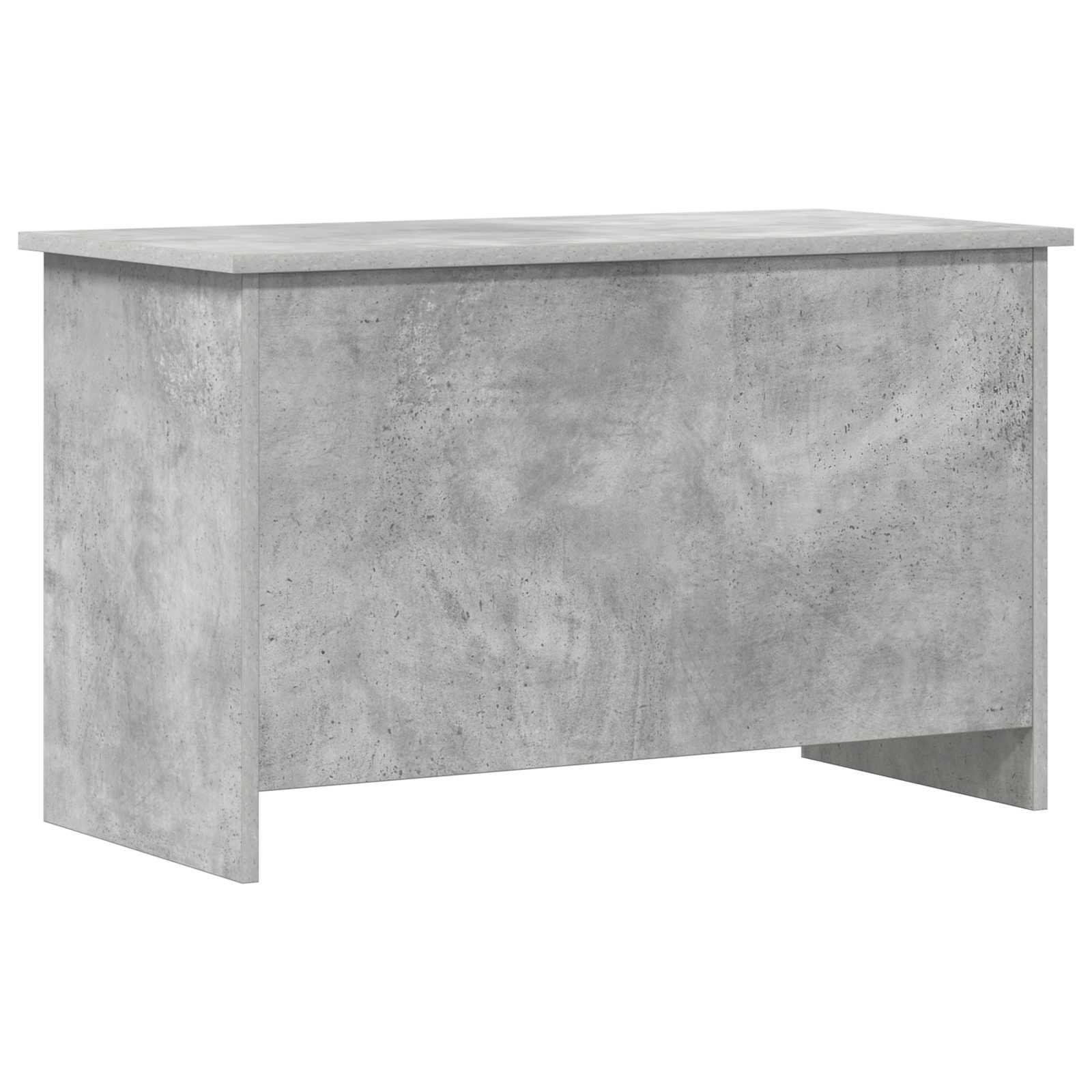 Opbevaringskiste Betongrå 80 x 40 x 50 cm Konstrueret træ billede