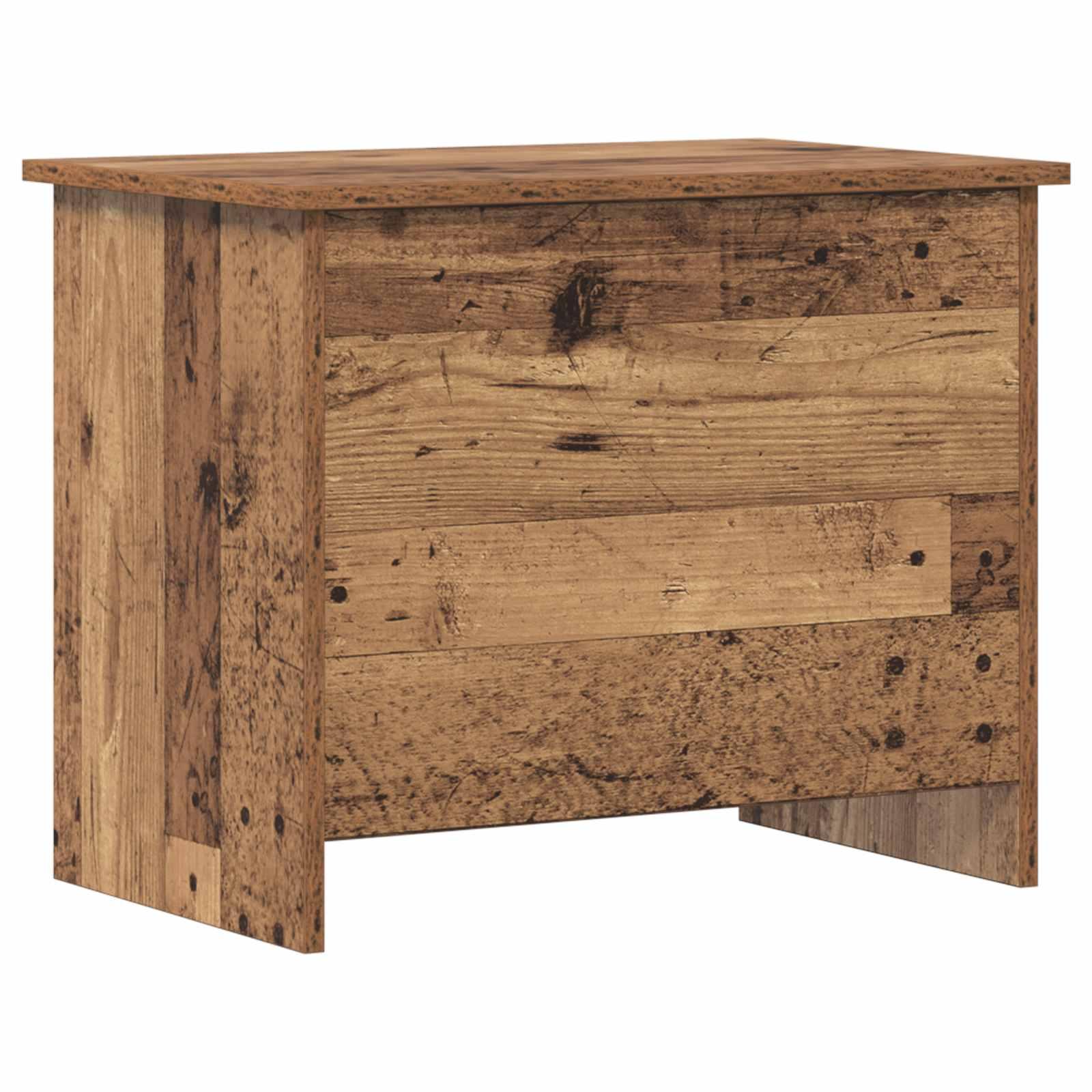 Opbevaringskiste Gammelt træ 60 x 40 x 50 cm Konstrueret træ billede