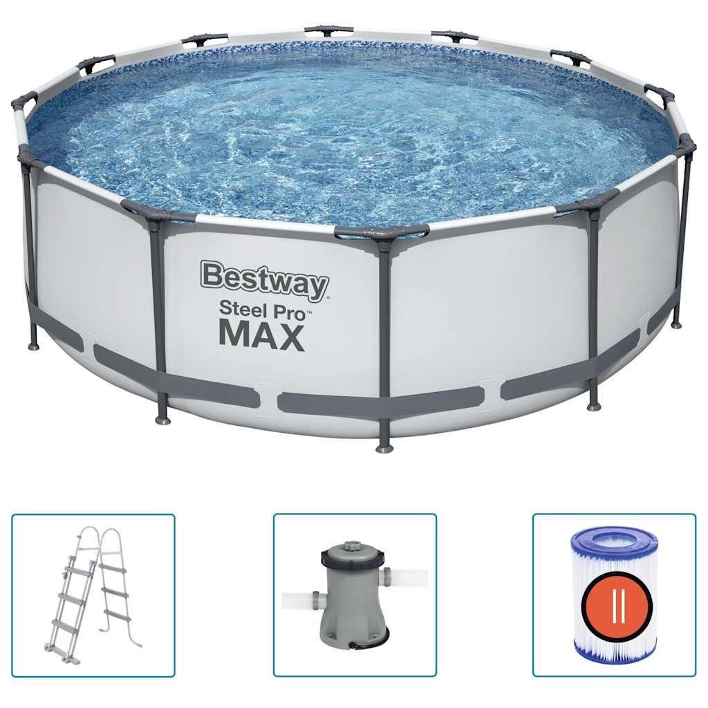 Bestway Steel Pro MAX swimmingpoolsæt 366x100 cm billede