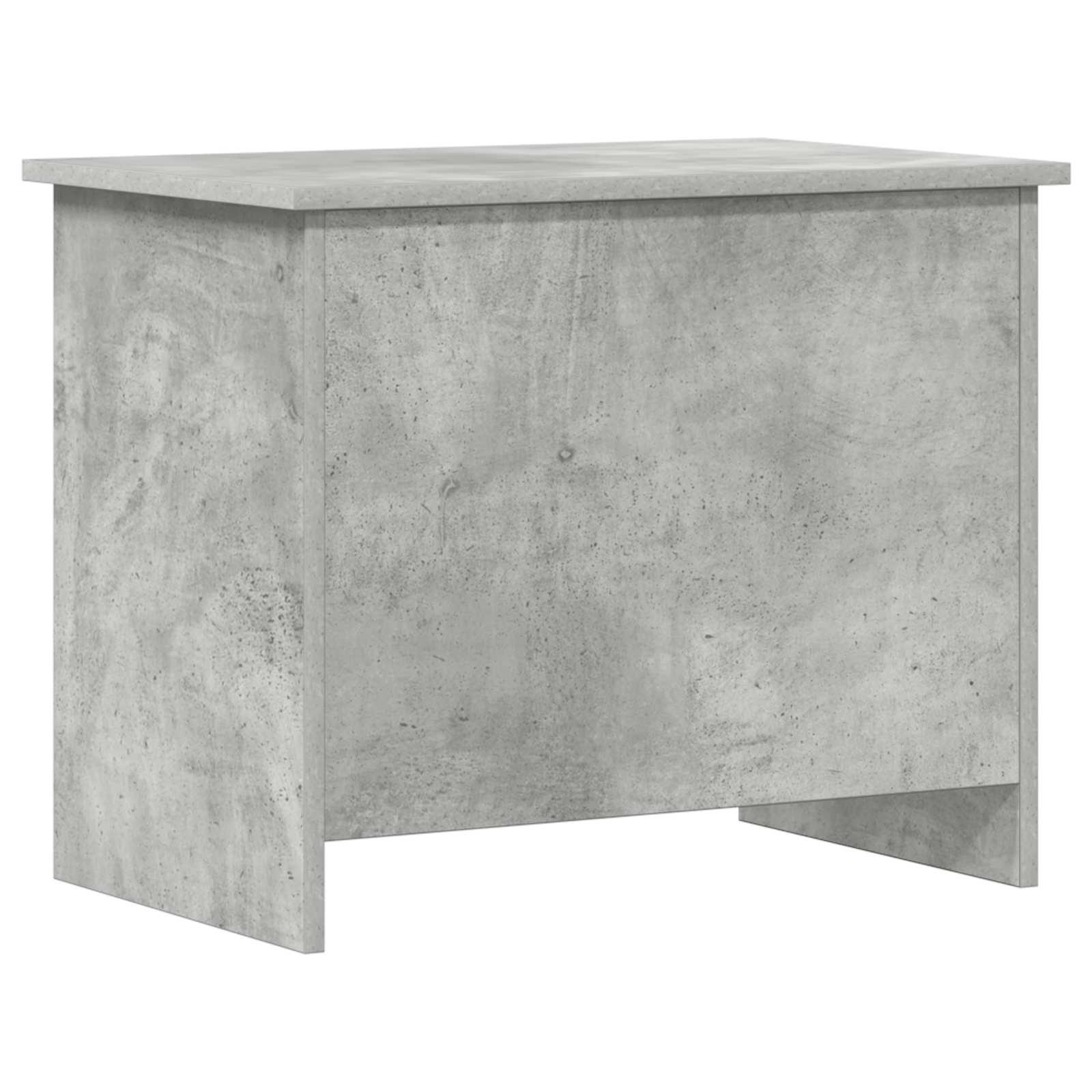 Opbevaringskiste Betongrå 60 x 40 x 50 cm Konstrueret træ billede