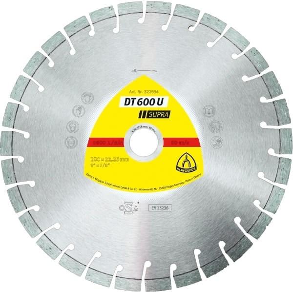 Diamantklinge segmenteret 230 × 2,6 × 22,23 mm - DT 600 U Supra billede