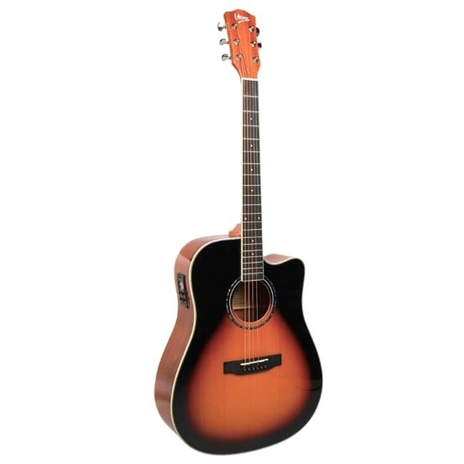 V-Tone VEAG1 CE VS - 4/4 elektro-akustisk western-guitar, Vintage Sunburst billede