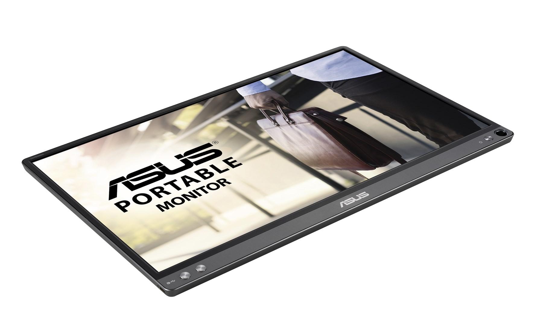ASUS ZenScreen MB16ACE 15,6" bærbar skærm - Full HD, IPS, grå