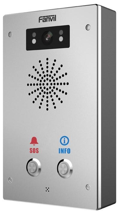 Fanvil I16S-02P dørtelefon med lyd - rustfrit stål, IP65, PoE billede