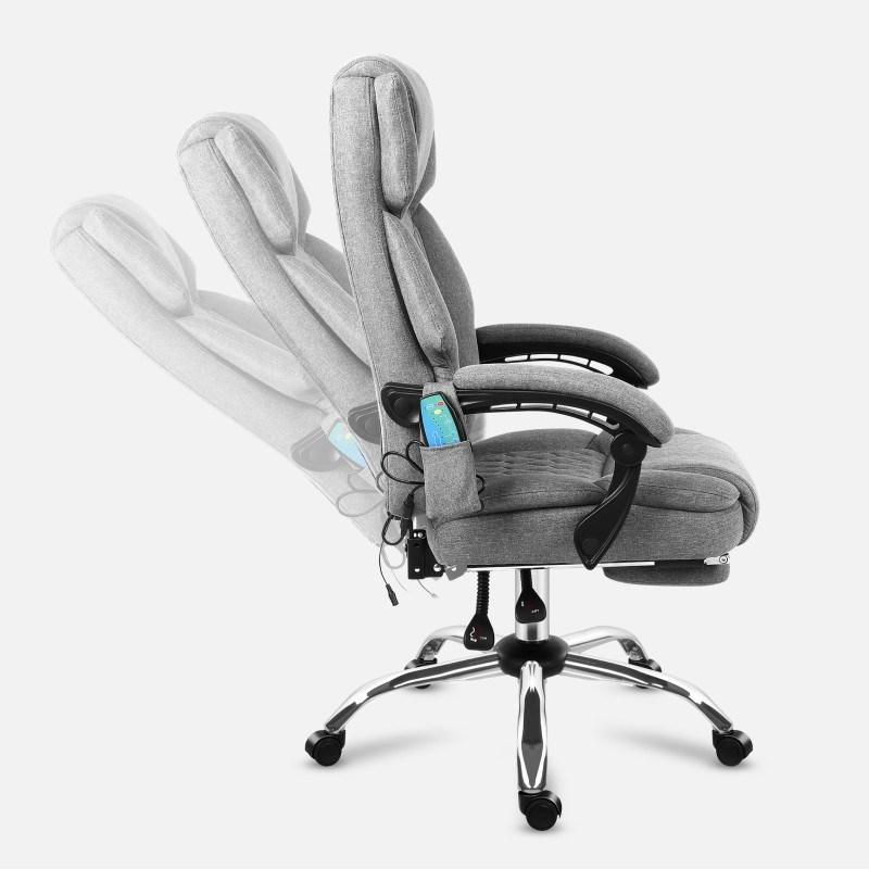MARK ADLER Boss 6.0 kontorstol med massage - grå drejestol