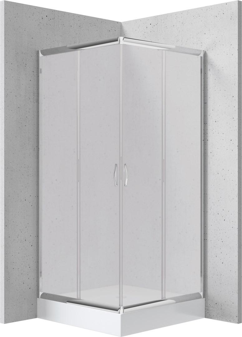 Deante KYCZ642K brusekabine med kar - firkantet 80 × 80 cm billede