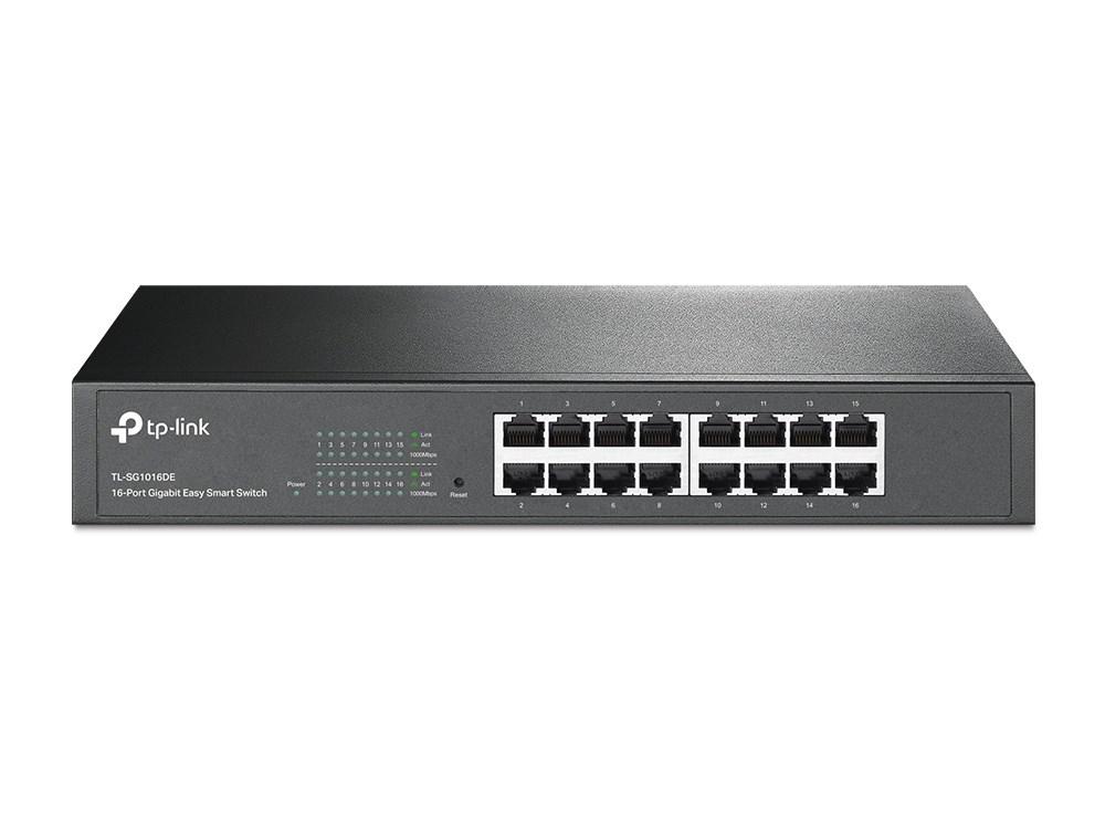 TP-Link TL-SG1016DE Managed L2 Gigabit-switch 16 porte - sort billede