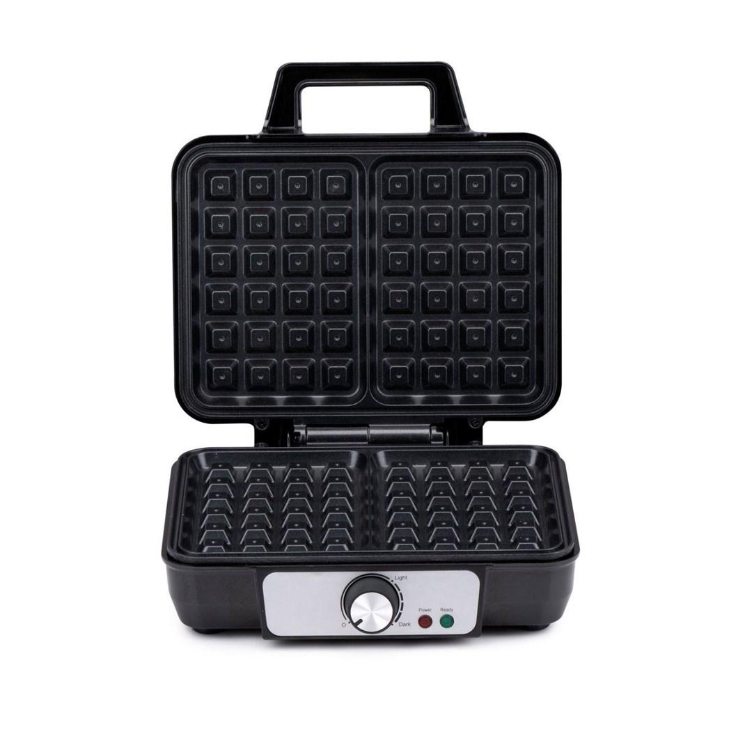 ALPINA elektrisk vaffeljern 1.000 W - sort billede
